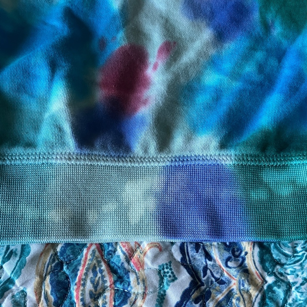 GAP Kids' Blue and Green Tie-Dye Hoodie - Picture 6 of 7